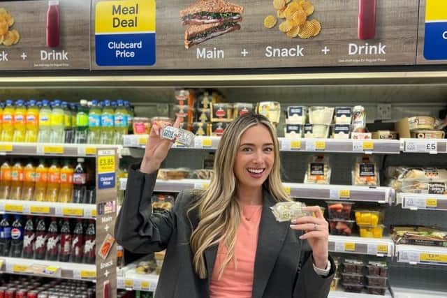 Laura Murphy, managing director of Omagh’s Oatco Superfuel, at a Meal Deal showcase in a local Tesco superstore