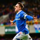Joel Cooper scored Linfield's opening goal in the BetMcLean Cup final against Coleraine