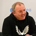 ​Ulster head coach Richie Murphy facing media before this weekend’s game in Glasgow. (Photo by Arthur Allison/Pacemaker Press)