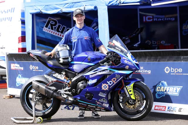 Richard Cooper was fastest in opening Supersport qualifying at the North West 200 on the BPE by Russell Racing Yamaha
