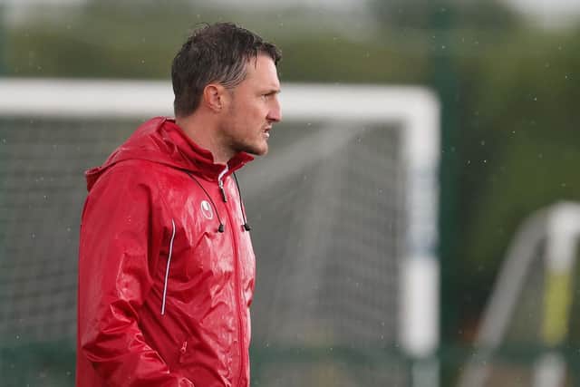 Annagh United manager Ciaran McGurgan was full of praise for his players after their first leg promotion/relegation play-off win against Dungannon Swifts