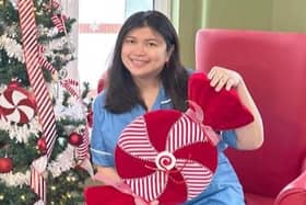 Kith Singco at her work