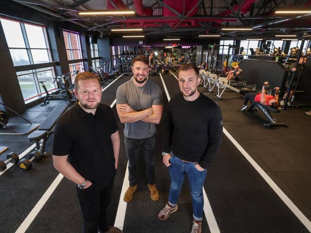 The owners of the two largest independent gyms in Northern Ireland, GymCo, brothers David, Jim and Martin Conlon, are pictured as the company announces the completion of a £300,000 renovation programme to its Cityside location and the creation of five new jobs. They have also revealed that the upgrade is part of an ambitious growth strategy for the business which includes the opening of five new GymCo locations across Northern Ireland and the creation of up to 100 new jobs