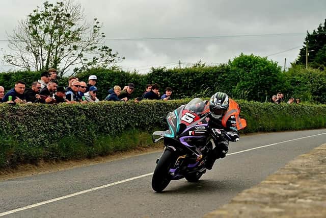 Michael Dunlop (MD Racing BMW) is competing at the Skerries 100 for the first time since 2018.