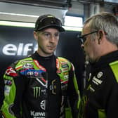 Jonathan Rea crashed out of Race 2 at Assen after claiming two strong runner-up finishes in the first two races.