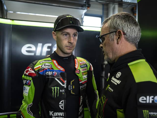Jonathan Rea crashed out of Race 2 at Assen after claiming two strong runner-up finishes in the first two races.