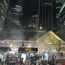 ‘Satay Street’ outside Lau Pa Sat market, Singapore