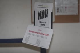 Coronavirus information signs