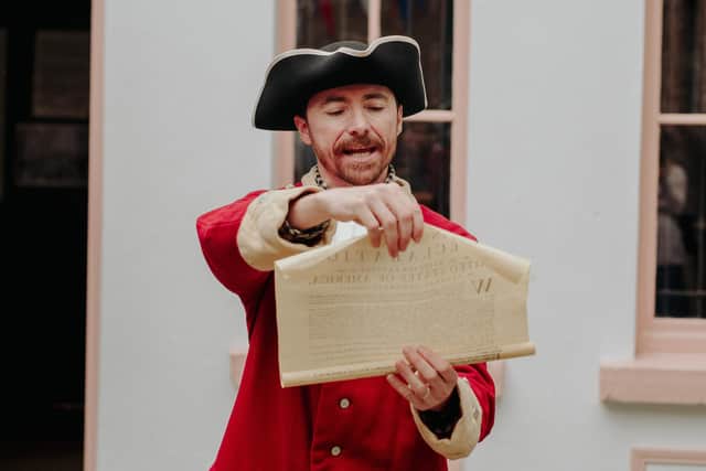A re-enactment of the reading of the US declaration of independence will be staged at the Ulster American Folk Park to mark the 250th anniversary weekend. Photo: Johnny Frazer