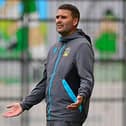 Linfield manager David Healy pictured during Thursday night's Europa Conference League qualifier against Poland's Pogoń Szczecin at Windsor Park in Belfast. PIC: Arthur Allison/Pacemaker Press.