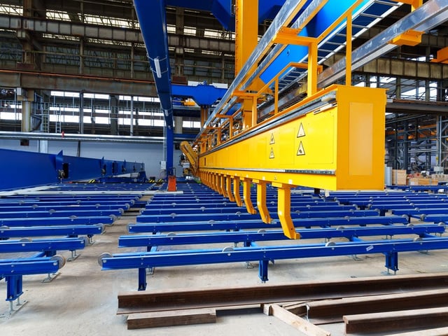 Apart of a £25 million new automated panel line installed at Harland & Wolff