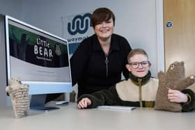 Eileen Russell, professional play therapist and founder of WayMaker Child Therapy is joined by Alfie McClements (age 11) as the Ballymena-based child play therapy organisation unveil a therapeutic initiative combining digital storytelling and animation, practical support resources and sensory tools to support children’s emotional wellbeing