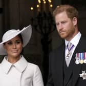 File photo dated 04/12/22 of the Duke and Duchess of Sussex who have made their first public appearance together since Meghan's absence at the King's coronation earlier this month. PA Photo. Issue date: Wednesday May 17, 2023. The couple were accompanied by Meghan's mother, Doria Ragland, at the Ms Foundation for Women's 50th anniversary gala event in New York on Tuesday. See PA story ROYAL Sussex. Photo credit should read: Matt Dunham/PA Wire 