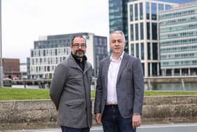 OCO Global has acquired a spanish tech firm to be incorporated into its new technology division. Pictured is OCO’s chief technology officer, Yeary Callero and CEO, Gareth Hagan