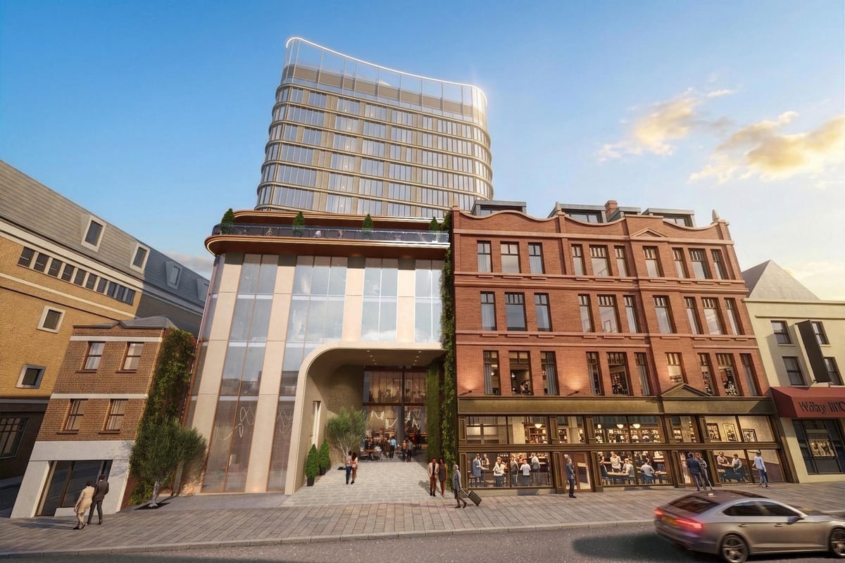 Updated plans for massive hotel opposite Belfast's main police station