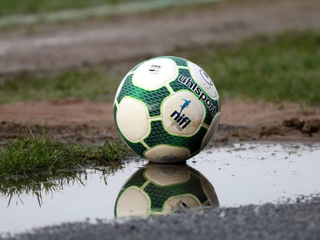 The weekend Irish League football programme has featured early postponements due to a Storm Boelo weather warning. (Photo by David Maginnis/Pacemaker Press)