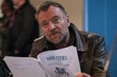 Actor Richard Dormer in rehearsals for the new series of Blue Lights. He returns three years after his character was killed off. Pic: BBC/Two Cities Television