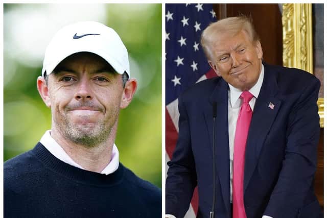 Donald Trump has called Rory McIlroy a “talented” and “fantastic” player