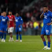 Rangers' Danilo appears dejected after the Ibrox side were thrashed 5-1 by PSV Eindhoven last night, losing 7-3 on aggregate as their Champions League hopes were ended in the second leg play-off match. MATCH REPORT: PAGE 39
