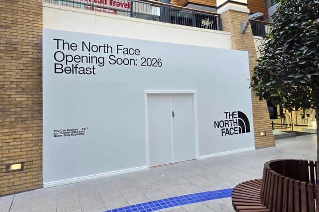 Outdoor clothing giant The North Face is set to open its first standalone store in Northern Ireland. Credit Somerville Fit-Out