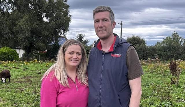 Leanne and Trevor Hutchinson, from outside Maghera, who are first time farmers, feature on UTV's 'Rare Breed' on Thursday.