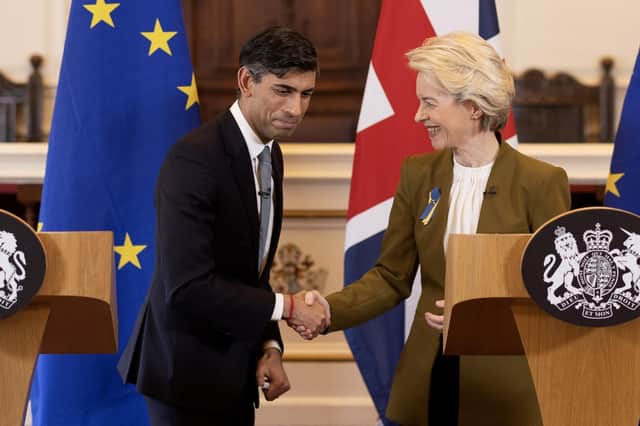 Prime Minister Rishi Sunak and European Commission president Ursula von der Leyen signed a deal in Windsor last year to modify the Northern Ireland Protocol. No fundamental changes to the Windsor Framework are on the table.
