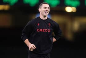 Wales' George North during a Captains Run ahead of their Six Nations opener against Ireland