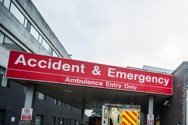 The injured man, aged in his late 40s, was taken to hospital for treatment.
