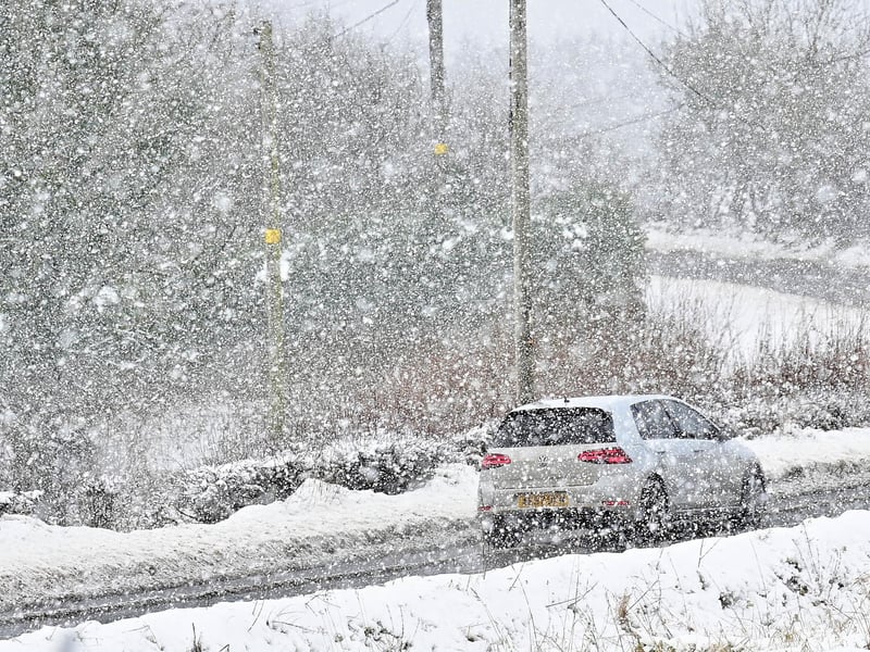 Police said driving conditions remain hazardous across Northern Ireland due to the snow and freezing temperatures.
Photo Colm Lenaghan/Pacemaker