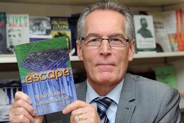 Gerry Kelly at a signing for copies of his book 'The Escape'.  Pic:Colm Lenaghan/Pacemaker
