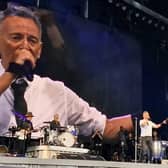 Bruce Springsteen on the bid screen in Cork