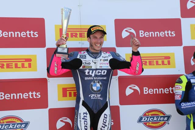 Keith Farmer won the National Superstock 1000 title for the Tyco BMW team in 2018.