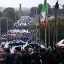 Residents block Garvaghy Road in Portadown last month, ahead of a permitted and heavily restricted Orange Order parade. Pic: Kelvin Boyes/Press Eye