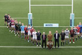 The captains of the 2024 Schools' Cup teams are set for the round of 16 in January. Picture: Ulster Rugby