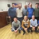 Newry City past players at the launch of the Past Players Association at The Showgrounds