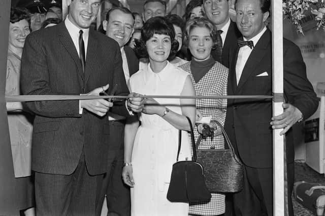 August 1964, Roger Moore, then star of TV’s ‘The Saint’, opens an event at Cavendishes’ furniture store at Bishop Street. Moore would, of course, go on to become even more famous by starring as 007 James Bond in seven blockbuster movies in the 1970s and 1980s.