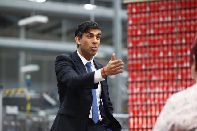Prime Minister Rishi Sunak holds a Q&A session with local business leaders during a visit to Coca-Cola HBC in Lisburn, Co Antrim in Northern Ireland. Mr Sunak is visiting Northern Ireland to sell the Windsor Framework deal secured with the European Union. Picture date: Tuesday February 28, 2023.