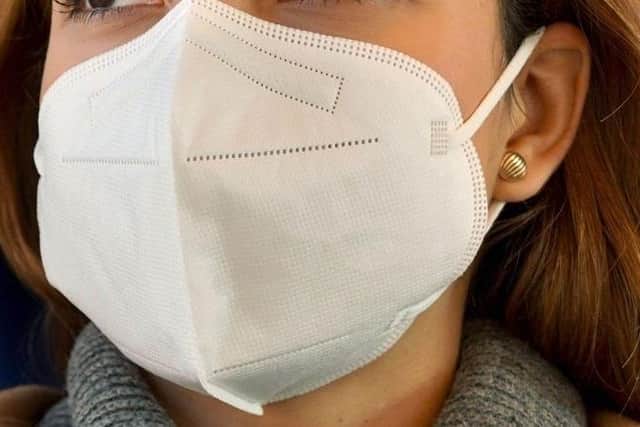 A surgical face mask