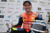 Richard Cooper claimed a runner-up finish in the Superstock class at the North West 200 on his debut at the event in 2019