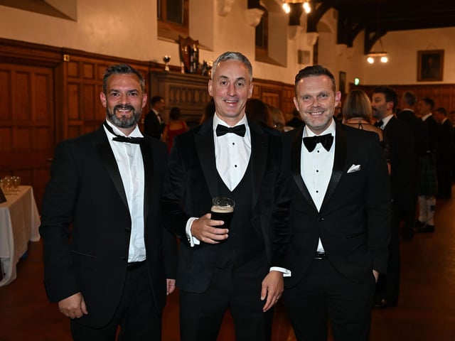 Ryan Taggart, Neil Wallace, Stephen Foster at the OC Ball organised by the Old Campbellian Society.