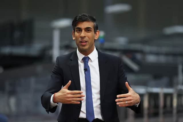 Prime Minister Rishi Sunak holds a Q&A session with local business leaders during a visit to Coca-Cola HBC in Lisburn, Co Antrim in Northern Ireland.