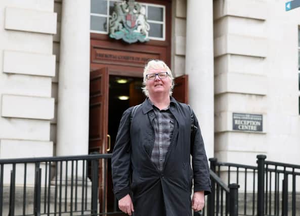 James Orr,  Friends of the Earth Northern Ireland and campaign group 'No Gas Caverns' at Belfast High Court this morning, for judgment in their legal challenge to a fossil fuels development at Larne Lough.