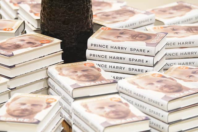Copies of the newly released autobiography from the Duke of Sussex.