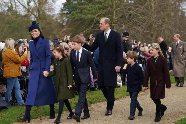 The Princess of Wales, Princess Charlotte, Prince George, the Prince of Wales, Prince Louis and Mia Tindall attending the Christmas Day morning church service at St Mary Magdalene Church in Sandringham, Norfolk, last year. The Princess of Wales has revealed she is undergoing chemotherapy treatment for cancer