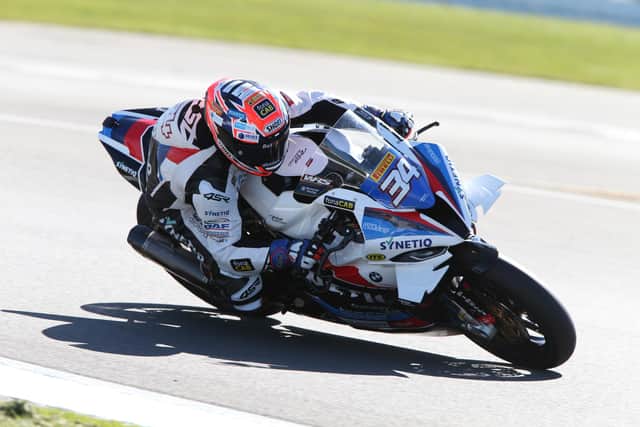 ​Alastair Seeley is back in the British championship this year on the SYNETIQ BMW M1000RR in the National Superstock 1000 class. Picture: David Yeomans