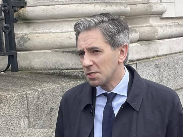 Irish premier Simon Harris says Garda will not be sent to the Northern Ireland border to prevent immigration. Photo: Grainne Ni Aodha/PA Wire