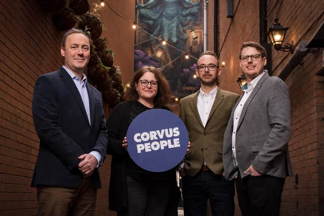 Belfast's Corvus People team are Ian Weatherup, Michelle Kearns, Chris Mullan and Michael Hewitt