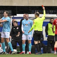 Larne star set to miss Coleraine clash after unsuccessful appeal over red card