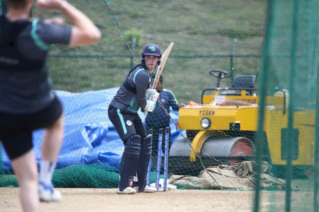 Neil Rock batting in the nets. PIC: CAN