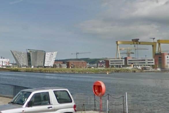 The building as see now from Sailortown, north of the city centre